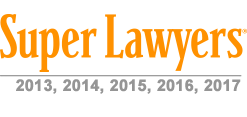 Super Lawyers | 2013, 2014, 2015, 2016, 2017
