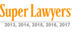 Super Lawyers | 2013, 2014, 2015, 2016, 2017